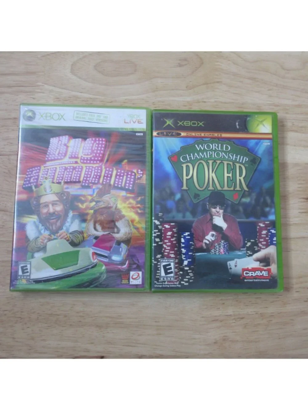 Lot of 2 Xbox Games - Big Bumpkin' (sealed) - World Champion Ship Poker